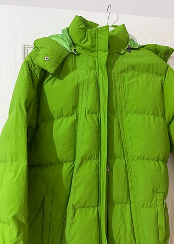 Yeşil Midi Kadın Kışlık Mont - Görsel 2