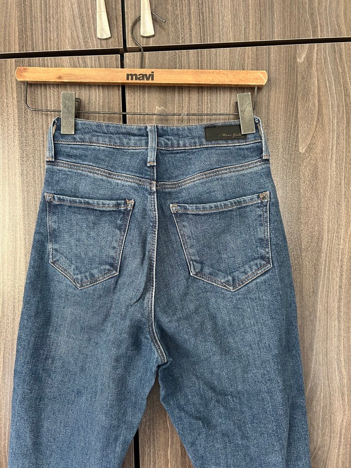 Mavi Yüksek Bel Mavi Denim Jean Skıny serenay — görsel 4/5