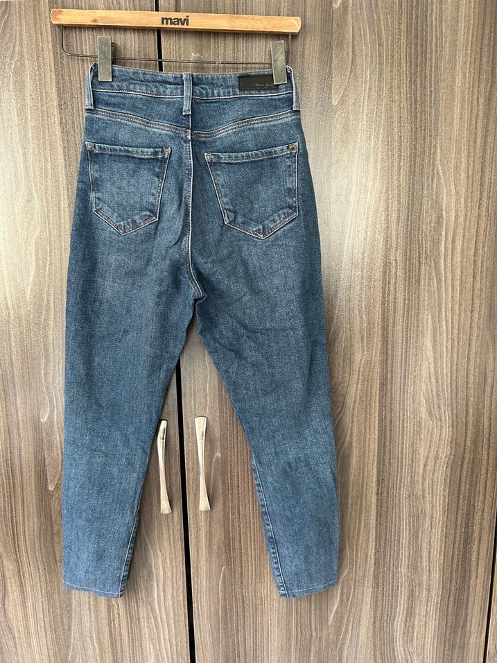 Mavi Yüksek Bel Mavi Denim Jean Skıny serenay — görsel 3/5