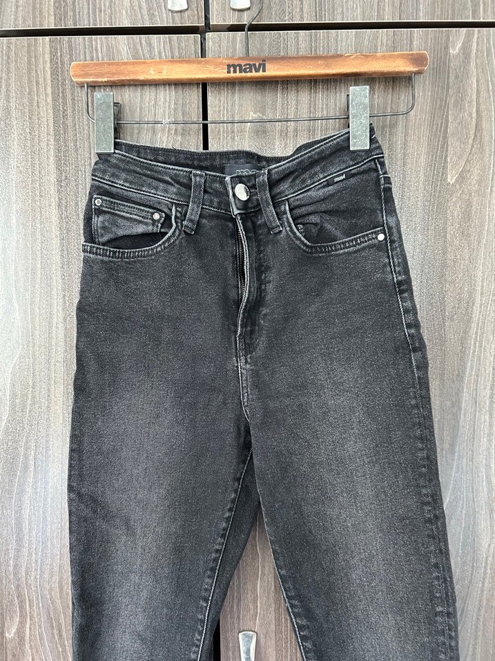 Koyu Gri Yüksek Bel mom Jean  Star 26/27 — görsel 2/5