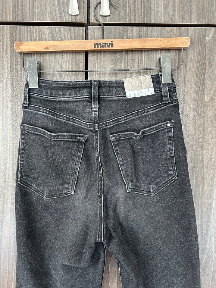 Koyu Gri Yüksek Bel mom Jean  Star 26/27 — görsel 3/5