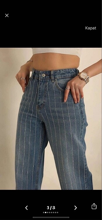 Taşlı jean