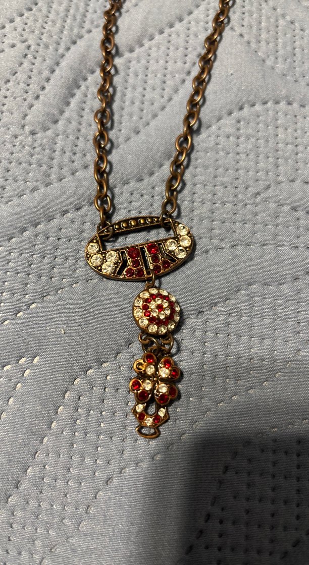 Uzun Zincir Detaylı Bohem Vintage Kolye - Görsel 2