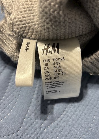 Kız çocuk Gri Payetli Örgü Bere - Görsel 2