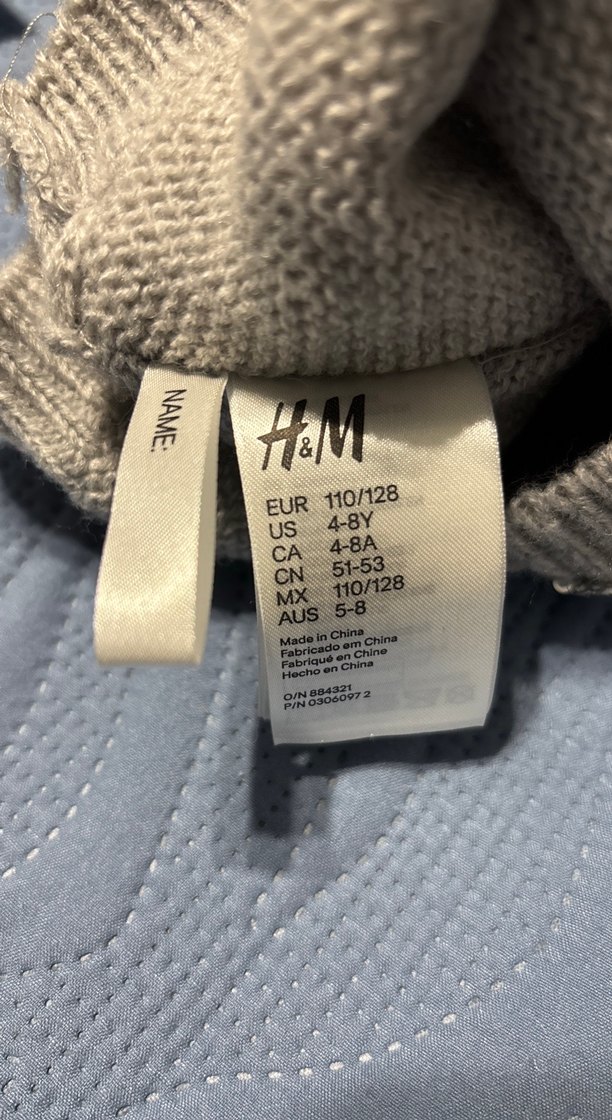 Kız çocuk Gri Payetli Örgü Bere - Görsel 2