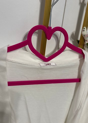 Beyaz Gecelik Sabahlık takım - Görsel 7