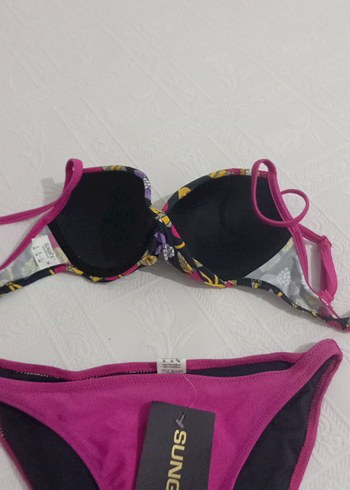 Diğer Çiçek Desenli Mor Mini Bikini
