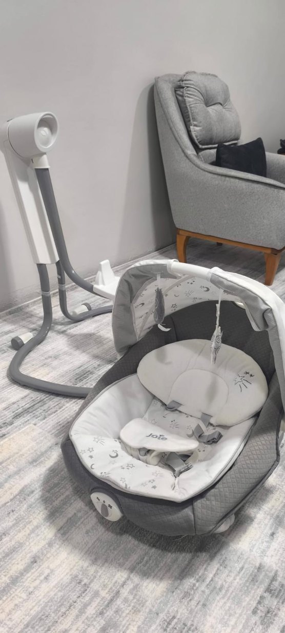 Joie Gri Bebek Beşiği ve Sallanan Sepet - Görsel 5
