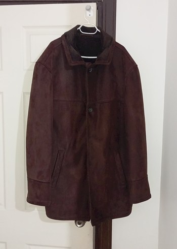 Bordo Süet erkek Kaban - Görsel 2