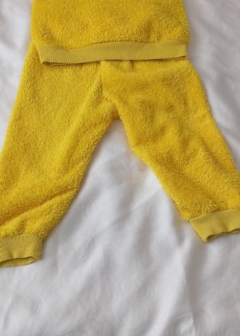 Sarı Nakışlı Çocuk pijama takımı - Görsel 6