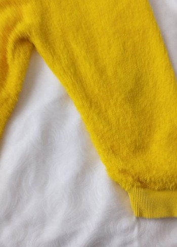 Sarı Nakışlı Çocuk pijama takımı - Görsel 3