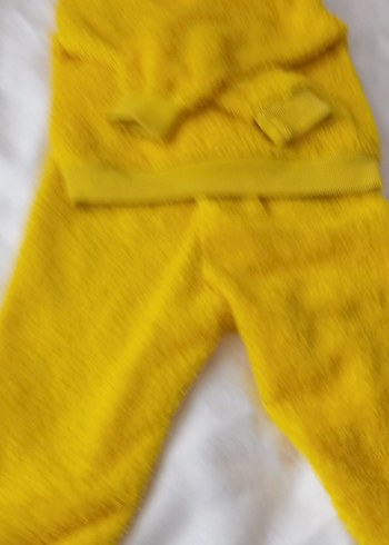 Sarı Nakışlı Çocuk pijama takımı - Görsel 5