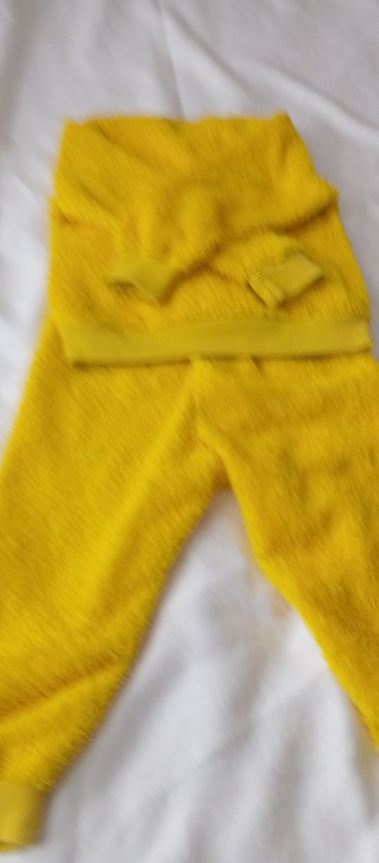 Sarı Nakışlı Çocuk pijama takımı - Görsel 5