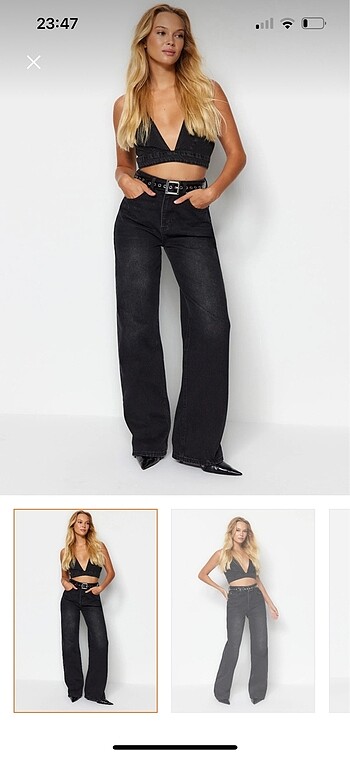 Wide leg pantolon