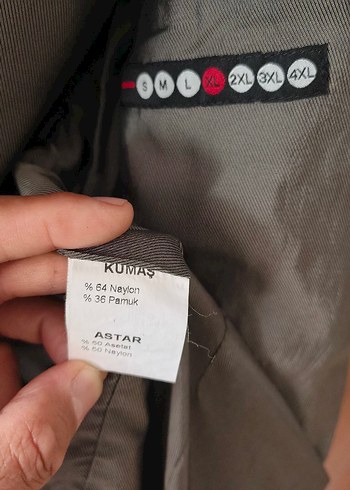 erkek XL beden Trençkot - Görsel 4