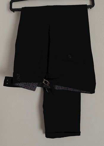 Siyah Erkek Ofis Pantolonu Tokalı - Görsel 2