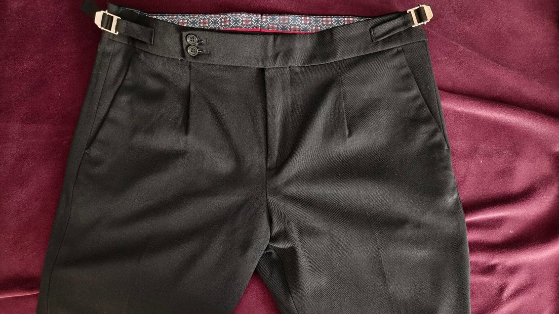 Siyah Erkek Ofis Pantolonu Tokalı - Görsel 3