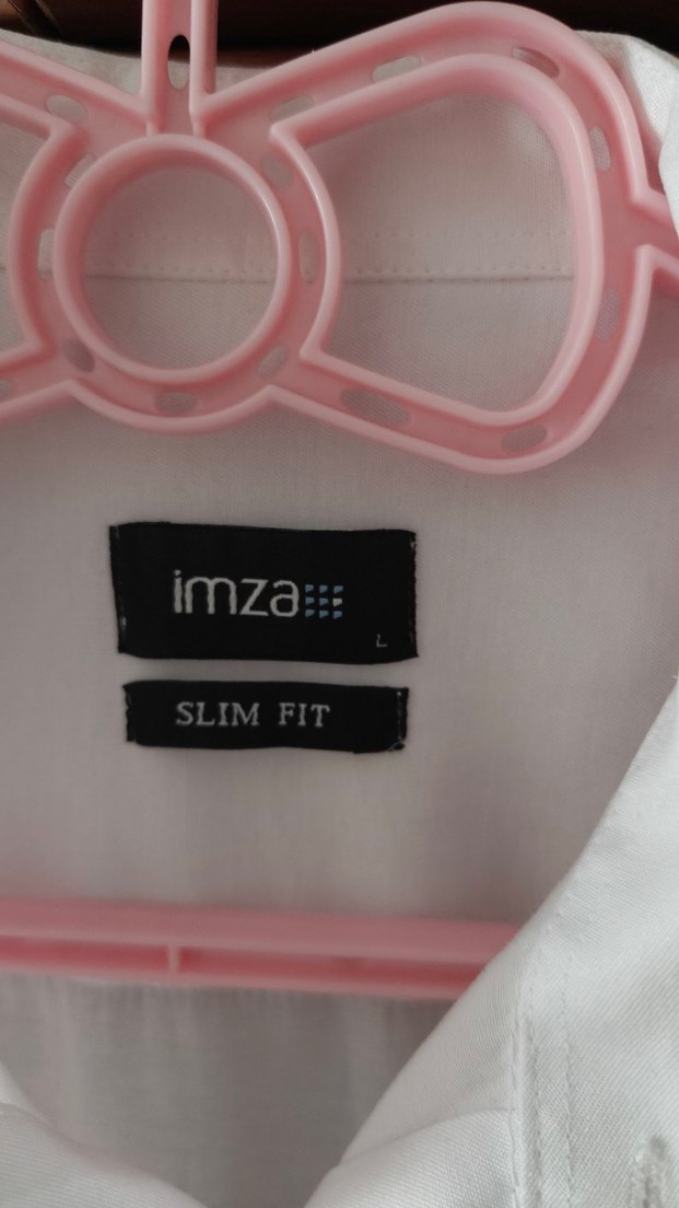 İmza marka erkek saten gömlek. L beden - Görsel 2