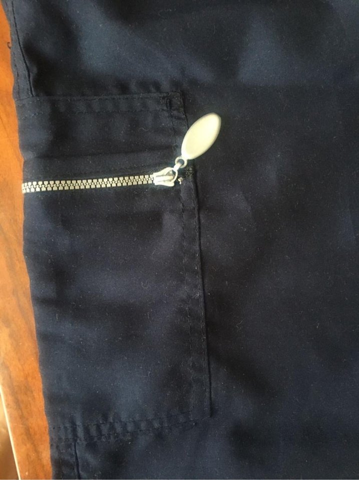 Lacivert Kadın Midi Keten Kumaş Pantolon - Görsel 4