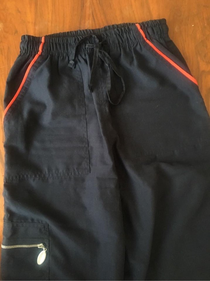 Lacivert Kadın Midi Keten Kumaş Pantolon - Görsel 3