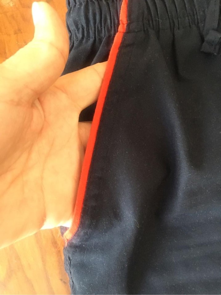 Lacivert Kadın Midi Keten Kumaş Pantolon - Görsel 2