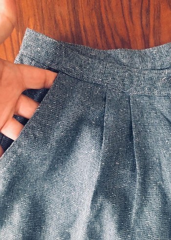 Düğmeli Gri Yün Yelek - Görsel 3