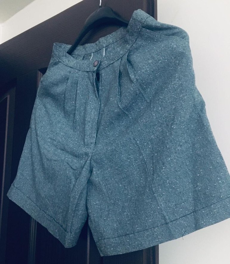 Düğmeli Gri Yün Yelek - Görsel 5