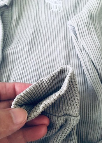 Abercrombie & Fitch Düğmeli Gri Kadın Hırka - Görsel 4