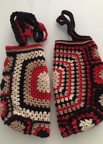 Örgü Bohem Kadın Çanta - Görsel 4