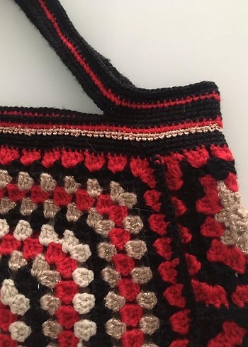 Örgü Bohem Kadın Çanta - Görsel 7