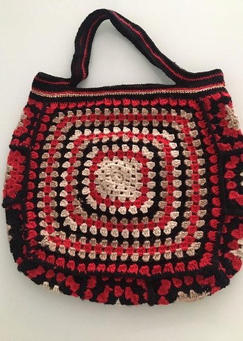 Örgü Bohem Kadın Çanta - Görsel 8