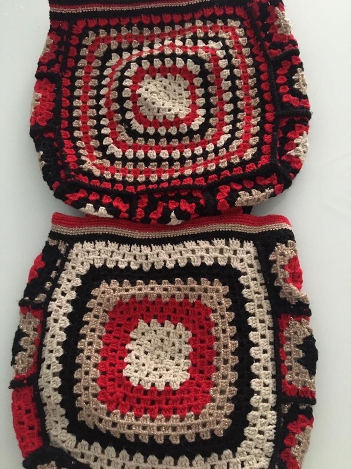 Örgü Bohem Kadın Çanta - Görsel 2