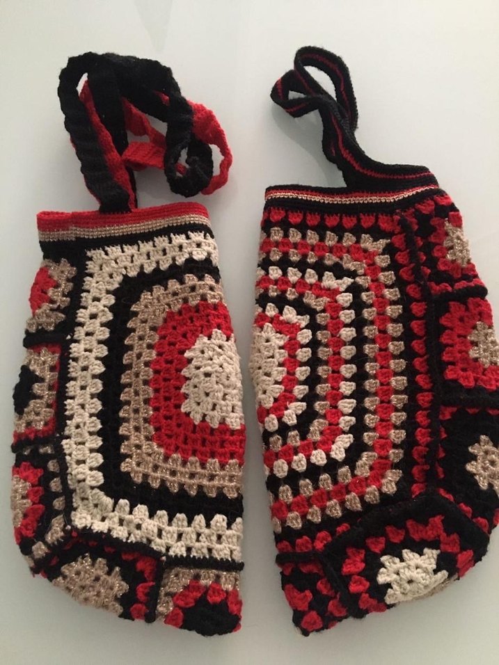 Örgü Bohem Kadın Çanta - Görsel 4