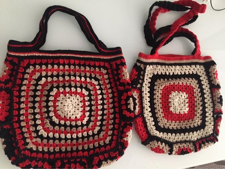 Örgü Bohem Kadın Çanta - Görsel 3