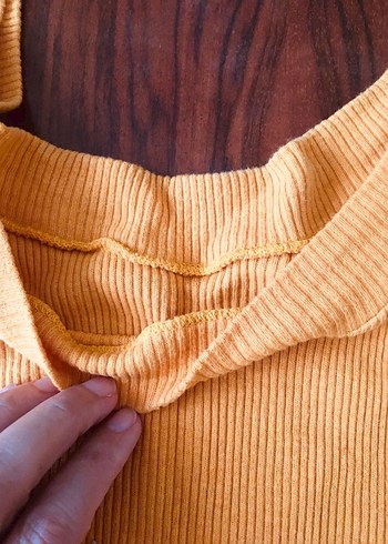 Bej Kadın Fitted Midi Kolsuz Tişört - Görsel 5