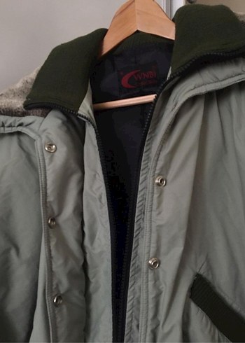 Gri Fermuarlı Erkek Midi Mont - Görsel 5