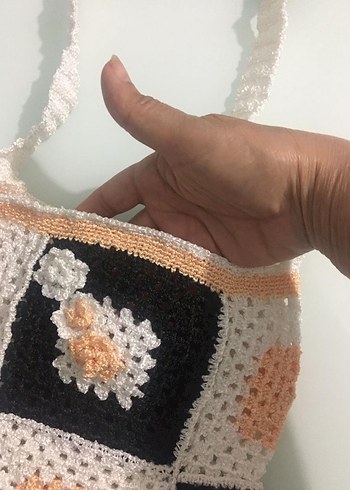 Örgü Bohem Kadın Çanta - Görsel 4