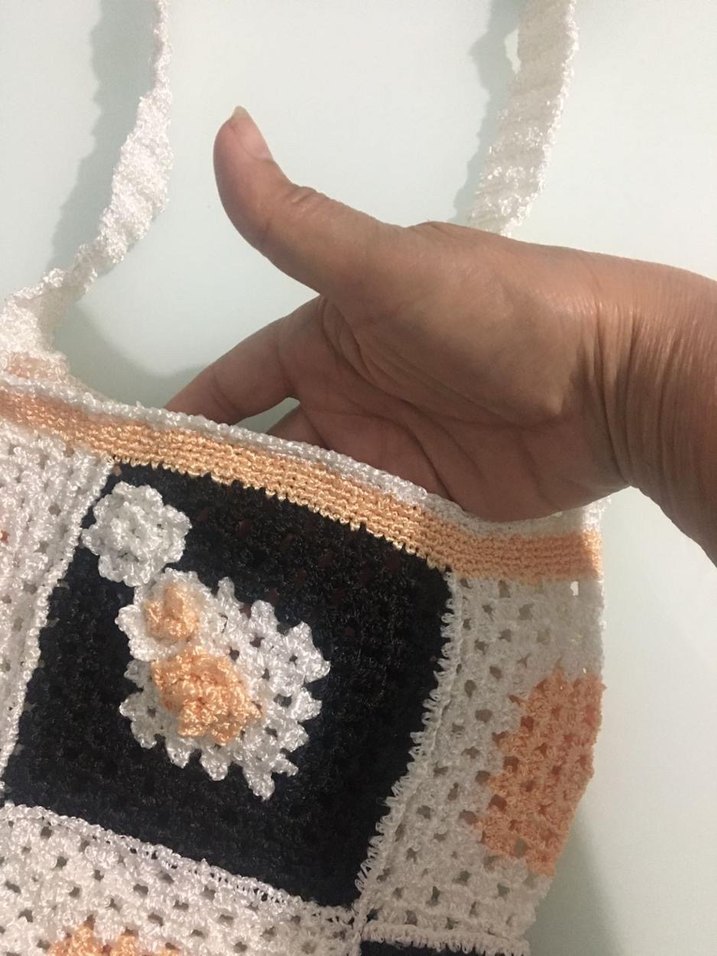 Örgü Bohem Kadın Çanta - Görsel 4