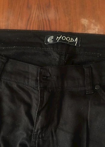 Kadın Siyah keten Pantolon - Görsel 2