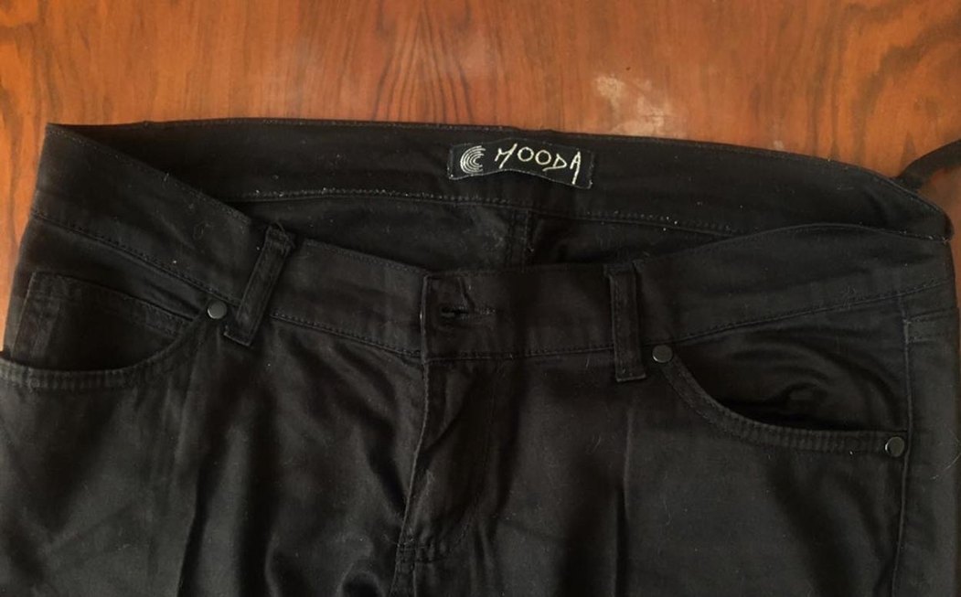 Kadın Siyah keten Pantolon - Görsel 2