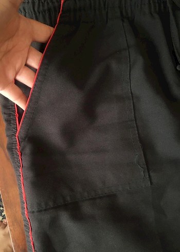 Düğmeli Siyah Kadın Kumaş Pantolon - Görsel 5