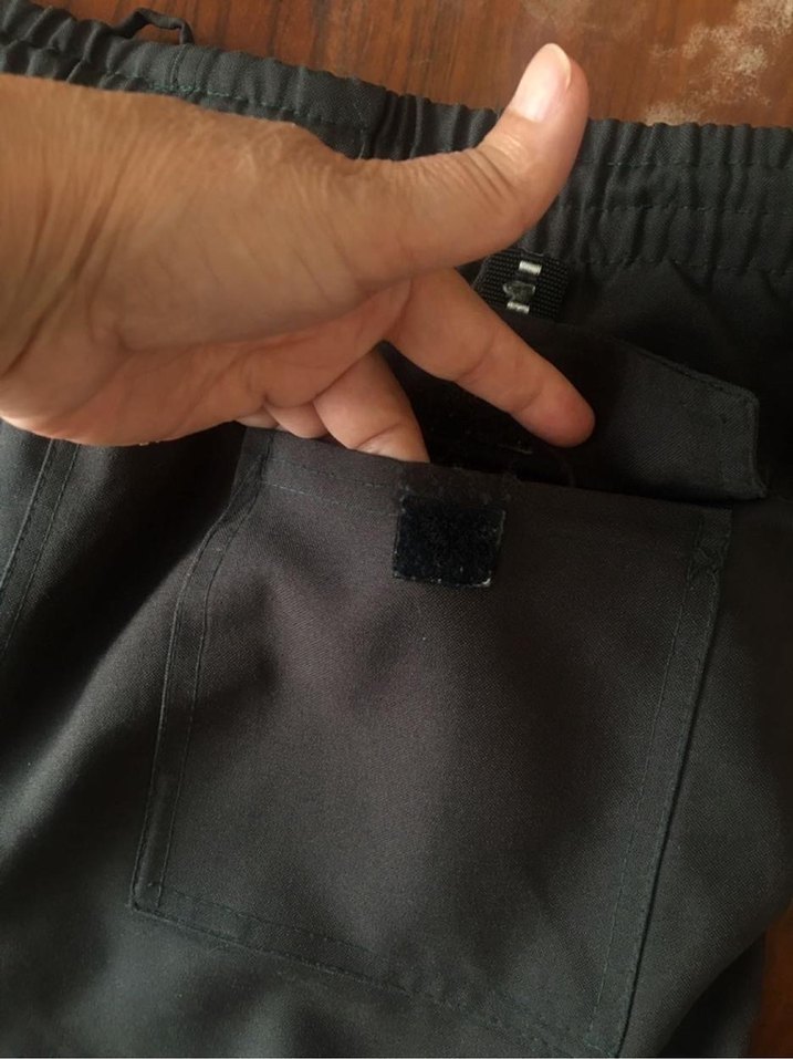 Düğmeli Siyah Kadın Kumaş Pantolon - Görsel 2