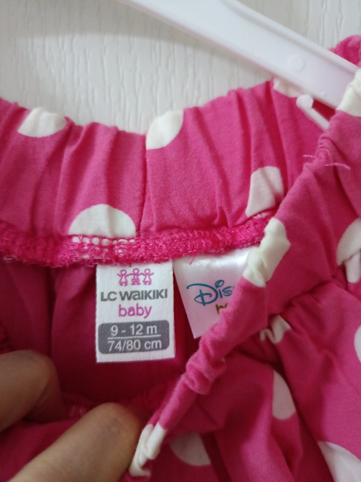 Puantiyeli Pembe Kız Çocuk Etek - Görsel 2