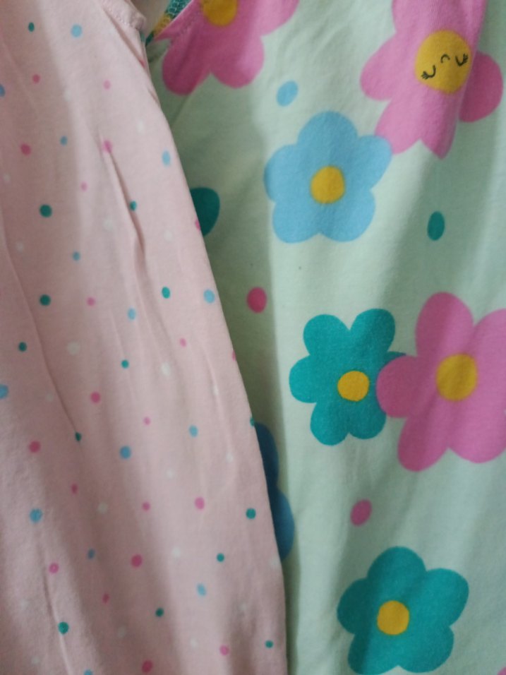 Pembe ve Çiçek Desenli Bebek Kız Tulumları - Görsel 4