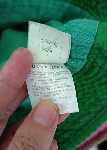 Yeşil Baskılı Çocuk Şapkası 50 cm - Görsel 4