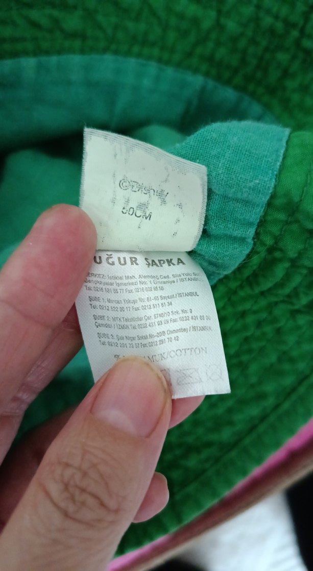 Yeşil Baskılı Çocuk Şapkası 50 cm - Görsel 4