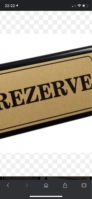 Rezerve almayınız