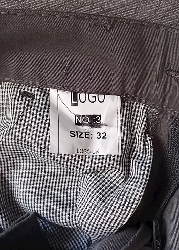 9 Yaş Beden Kadın Bej Kumaş Kemerli Pantolon