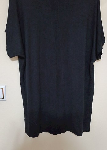 xl Beden siyah Renk Siyah Kısa Kollu Gevşek Kesim Goth Bluz