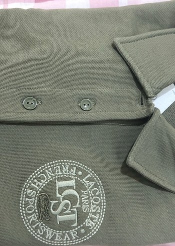 Düğmeli Kapüşonsuz kafın Sweatshirt Khaki - Görsel 6